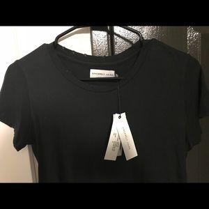 NWT Sincerely Jules  Distressed Black T Shirt